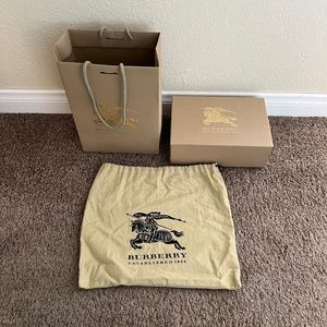 Burberry Bag, box and Cloth Bag